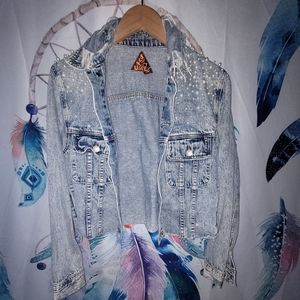Pearl denim jacket